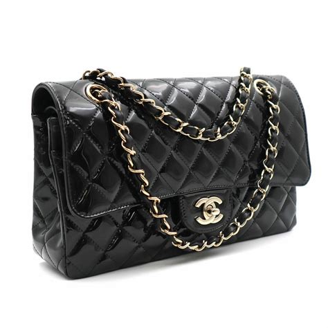 chanel classic handbag black|chanel black classic quilted handbag.